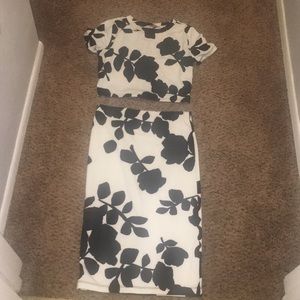 Floral crop top set